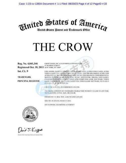 美國(guó)TME律所代理'The Crow烏鴉'商標(biāo)版權(quán)再回歸，跨境賣家速排雷